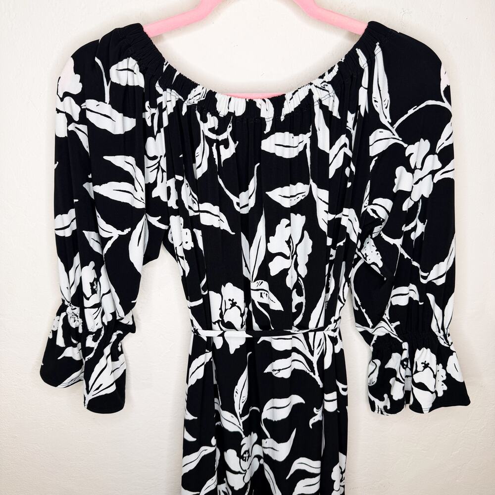 NWT Tommy Bahama Carmela Off The Shoulder Tie Waist Floral Midi Dress Small - Picture 10 of 15